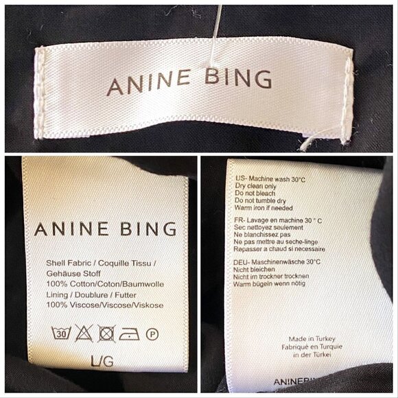 Anine Bing Agnes‎ Black Tie Shoulders Maxi Dress, Size L - Picture 12 of 13